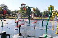 Freizeitpark mit Wasserspielplatz in Holland